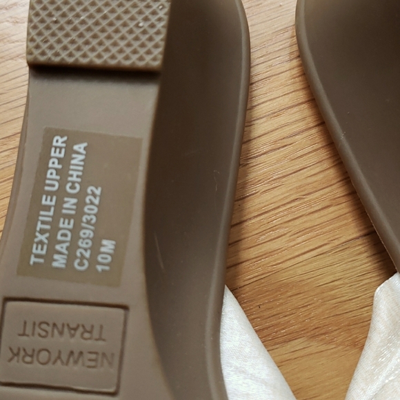 NWOT New York Transit Cream Sparkle Wedges - Picture 7 of 11